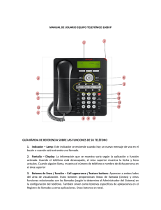 Manual de usuario del equipo telefónico 1608 IP
