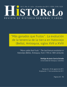 “Más ganados que frutos”. La evolución de la tenencia de la tierra