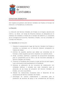 Estructura - Gobierno de Cantabria