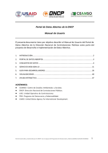 Portal de Datos Abiertos de la DNCP Manual de Usuario