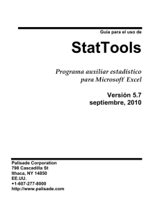 StatTools - Palisade Corporation
