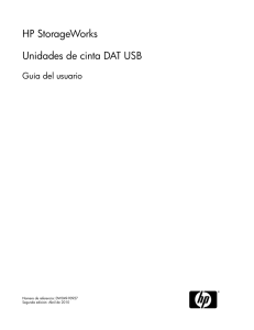 HP StorageWorks DAT USB Tape Drives User Guide