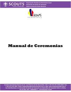 Manual de Ceremonias - Asociación de Scouts de Venezuela