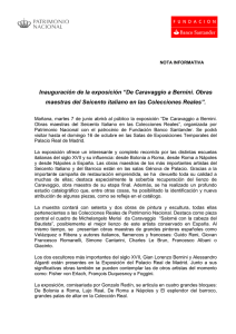 Inauguración de la exposición “De Caravaggio a Bernini. Obras