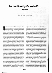 La dualidad y Octavio Paz - Revista de la Universidad de México