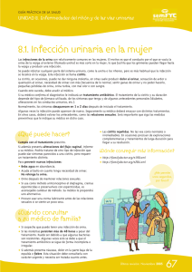 Infección urinaria en la mujer - Centro de Salud de Bollullos del