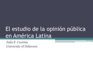 El estudio de la opinión pública en América Latina