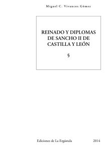 REINADO Y DIPLOMAS DE SANCHO II DE CASTILLA Y LEÓN