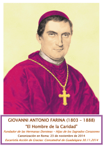 GIOVANNI ANTONIO FARINA (1803 – 1888) “El Hombre de la