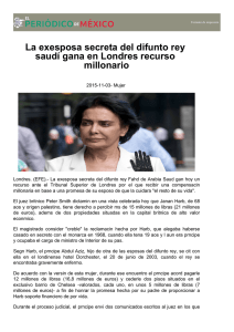 La exesposa secreta del difunto rey saudí gana en Londres recurso