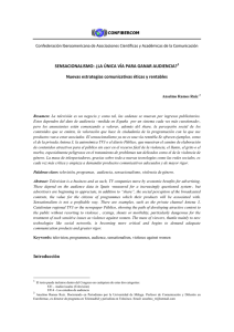 SENSACIONALISMO: ¿LA ÚNICA VÍA PARA GANAR AUDIENCIA