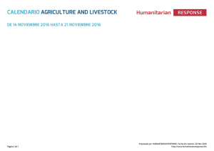 Calendario Agriculture and Livestock