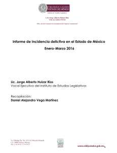 Informe de Incidencia delictiva en el Estado de México