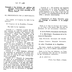 Page 1 LEY Nº 5288 Impuesto a los terrenos sin edificar del “Parque