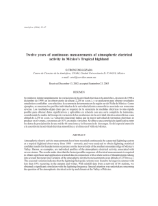 Twelve years of continuous measurements of - E-journal