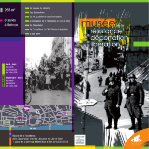 Plaquette du musée de la Résistance 688.37 ko | PDF
