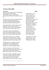 Poetas andaluces del 27. TEXTOS
