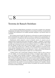 Tema 8: Teorema de Banach