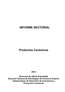 Sector Productos Cerámicos