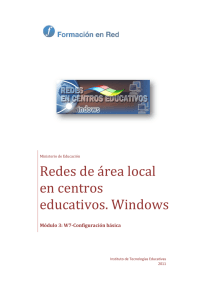 Redes de área local en centros educativos. Windows
