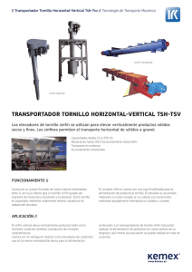 transportador tornillo horizontal-vertical tsh-tsv