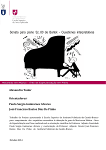 Sonata para piano Sz. 80 de Bartok