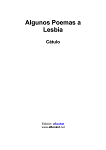 Catulo. Algunos poemas a Lesbia