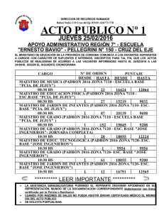 acto publico nº 1 - Gobierno de la Provincia de Córdoba