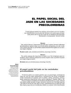 El papEl social dEl JadE En las sociEdadEs prEcolombinas