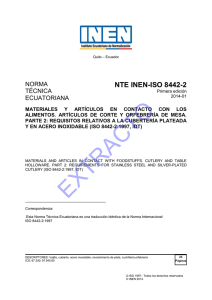 nte_inen_iso_8442-2e.. - Servicio Ecuatoriano de Normalización