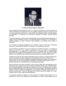 Dr. Mario Escalona Reguera (1928-1984) El doctor Mario Escalona
