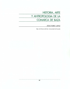 historia, arte y antropologia de la comarca de baza