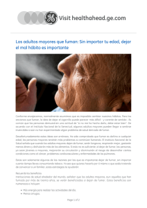 Los adultos mayores que fuman: Sin importar tu edad, dejar el mal