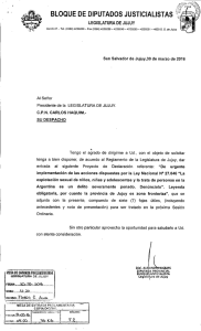 bloque de diputados - Legislatura de Jujuy