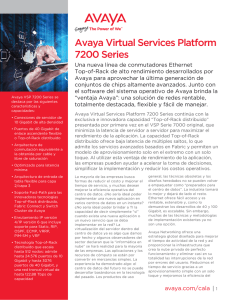 Avaya Virtual Services Platform 7200 Series