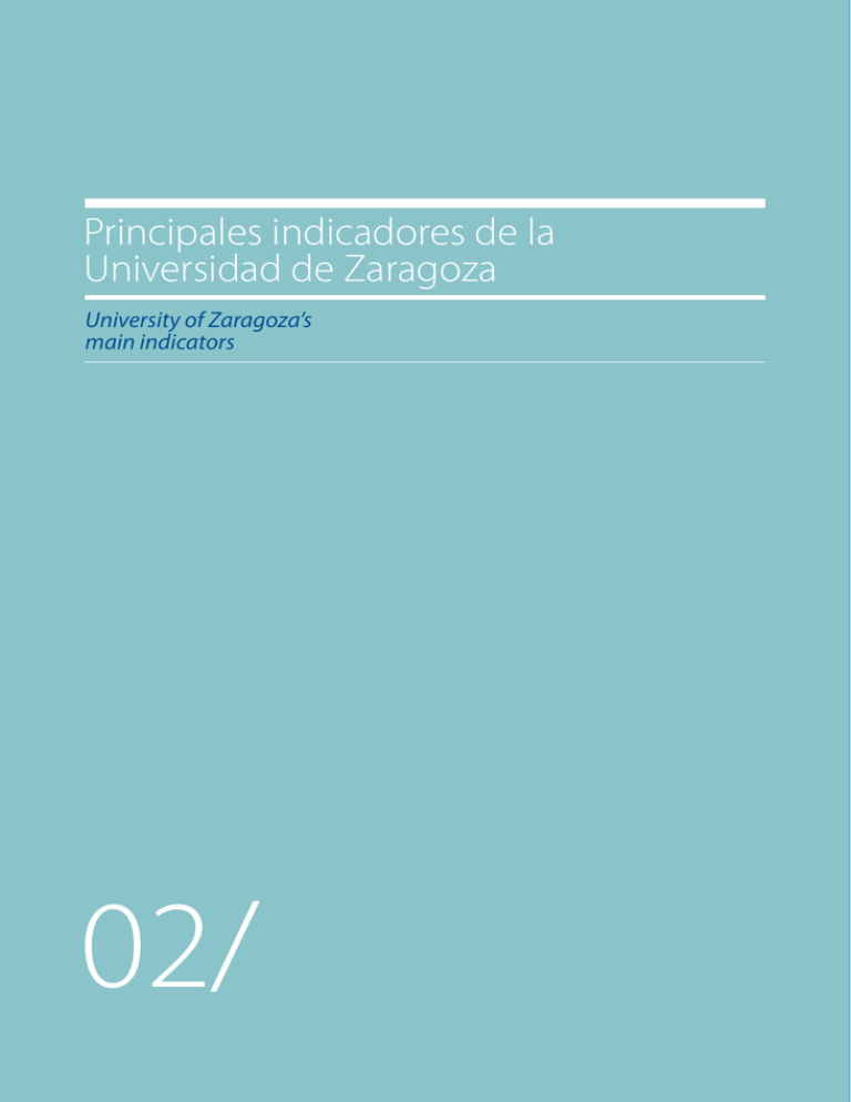 02. Principales indicadores de la Universidad de Zaragoza