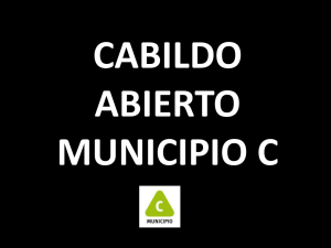 Diapositiva 1 - Municipio C - Intendencia de Montevideo.