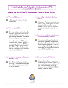 PPO FAQs - Dental Health Services