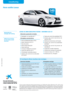 Puro estilo Lexus - CaixaBank Equipment Finance