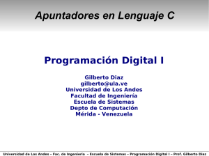 Apuntadores en Lenguaje C - Web del Profesor