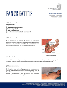 ¿Qué es la pancreatitis? - coloproctologia