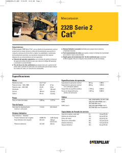 Specalog for Cat 232B Series 2 Skid Steer Loader