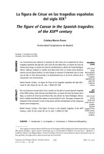 La figura de César en las tragedias españolas del siglo XIX* The