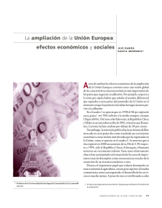 La ampliación de la Unión Europea: efectos económicos y sociales