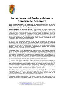 La comarca del Sorbe celebró la Romería de Peñamira
