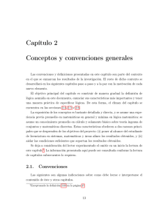 Capítulo 2 Conceptos y convenciones generales