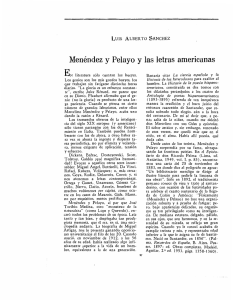 Menéndez y Pelayo y las letras americanas