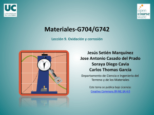 Materiales-G704/G742. Tema VII. Deterioro de materiales. Lección 9