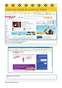 Crear una cuenta de correo en Yahoo