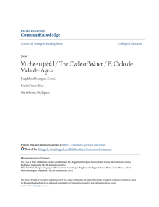 Vi chee u jab`al / The Cycle of Water / El Ciclo de Vida del Agua